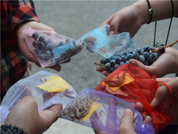 碧水湖畔寻中药 望闻问尝识药名